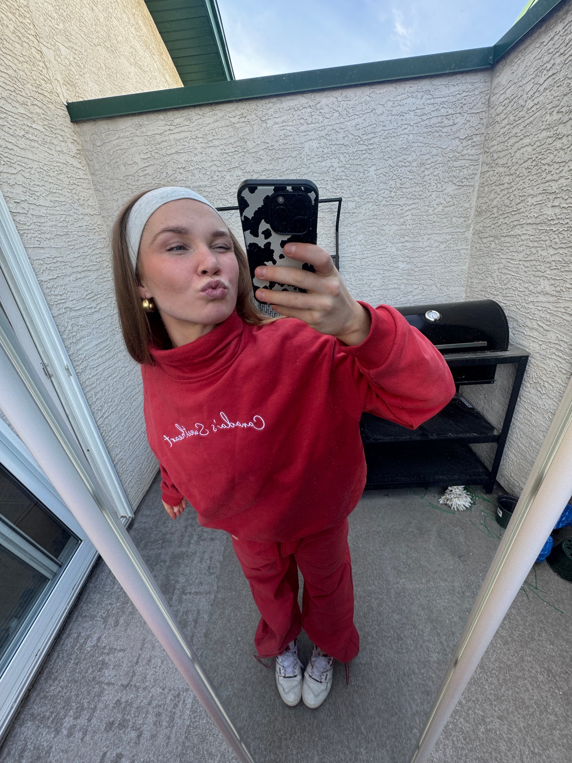 Canadas Sweetheart Red mockneck